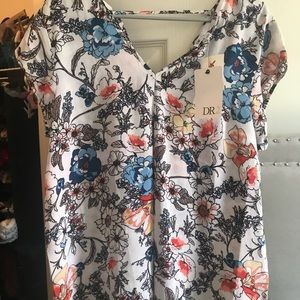 NWT Flower Blouse